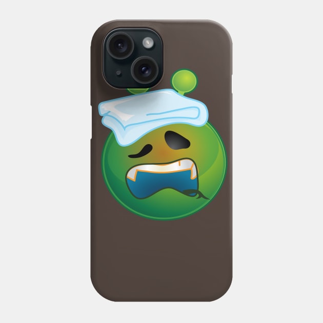 Funny Alien Monster ET Extraterrestrial Martian Green Man Emoji for Women, Men and Kids 14 Phone Case by PatrioTEEism