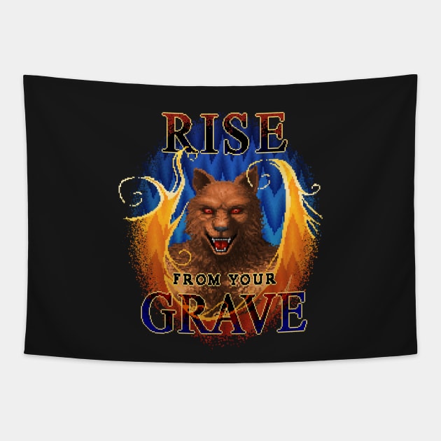 Beast Alterations - Rise from Your Grave Tapestry by Kari Likelikes