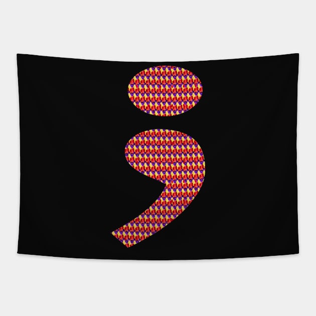 Semicolon Cirque Tapestry by MarieStar