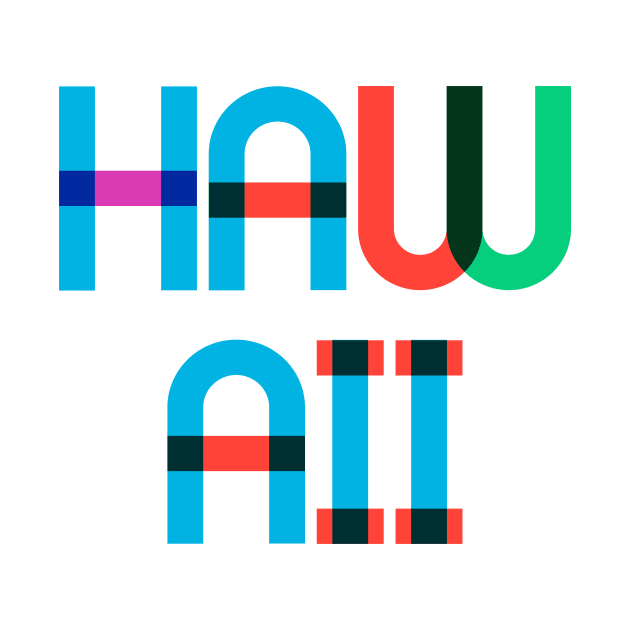 Hawaii Rainbow Type by Hashtagified