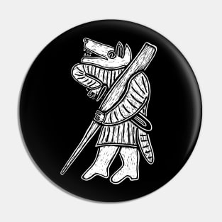 Norse Berserker Ulfhednar from the Torslunda Plates Pin