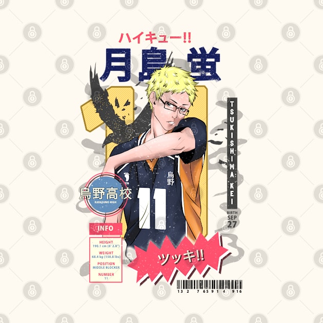 Tsukishima Kei - Haikyuu Potrait by MAGE