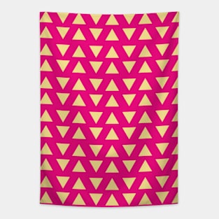 Pink Triangles Seamless Pattern 006#002 Tapestry