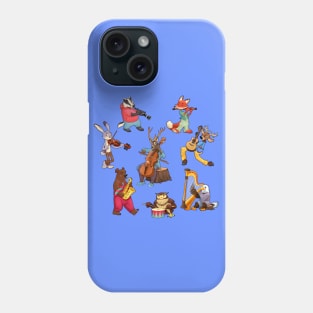 Musician cartoon animals Phone Case