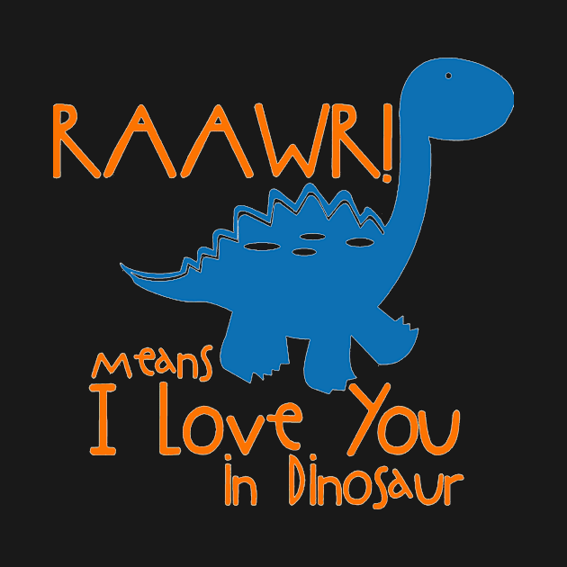 i love you in dinosaur by atasistudio