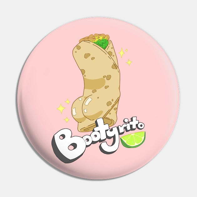 Bootyrito Pin by LadybugDraws