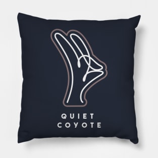 quiet coyote (light) Pillow