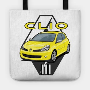 Clio III Car 3 Lutecia hatchback 2005 yellow Tote