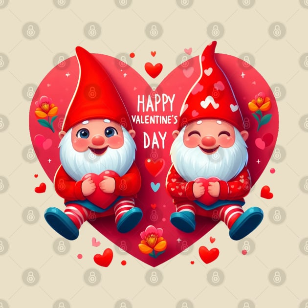 Valentine Gnomes Valentines Day 2024 by BukovskyART