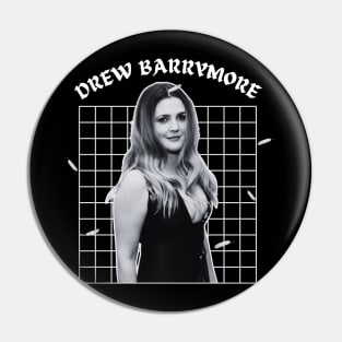 Drew barrymore --- 80s aesthetic Pin