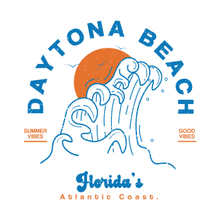 Retro Daytona Beach Florida Sunset T-Shirt