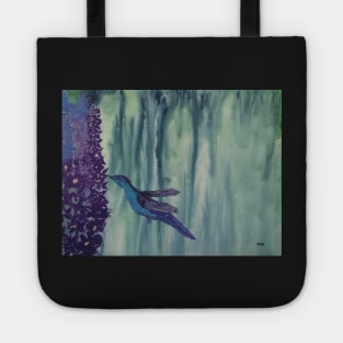 Midday Flight oil and watercolor painting by tabitha kremesec Tote