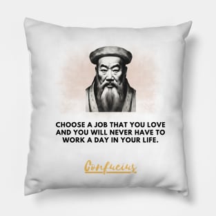 Confucius on Professional Passion Pillow