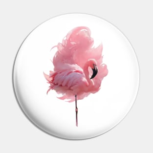 Pink Flamingo Cotton Candy Floss Pin