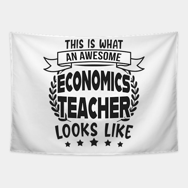 Economics Teacher Economy Teachers Fun Tapestry by Foxxy Merch