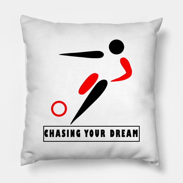 Chasing your dream Pillow by Obehiclothes