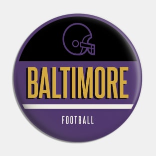 Baltimore retro football Pin