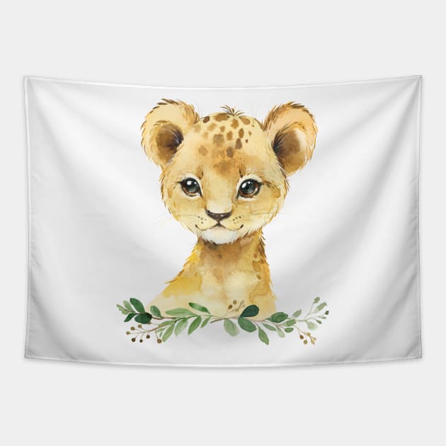 Lion Cub Tapestry by AdornMyWall