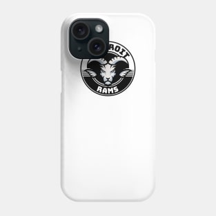 Detroit Rams Black Phone Case