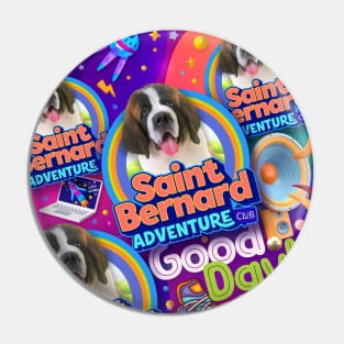 Saint Bernard Dog Gifts v2 Pin