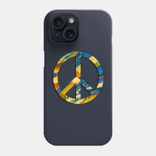 Peace Sign Paint Splatter Graphic Design Phone Case