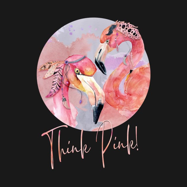 Flamingos – Think Pink! by VintageHeroes