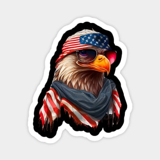 4th of July Bald eagle design Magnet