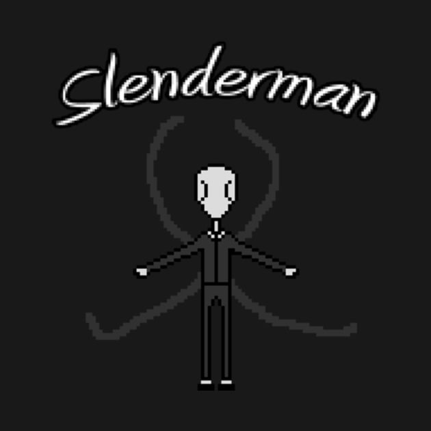 Pixel Slender Man by AkumaTh