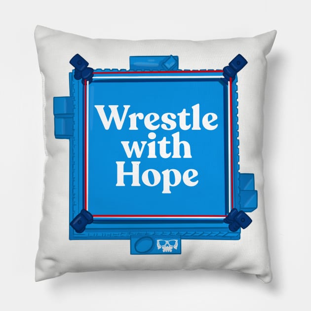 Wrestle With Hope Logo Tee Pillow by WrestleWithHope