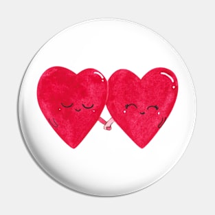 Two hearts lovers Pin