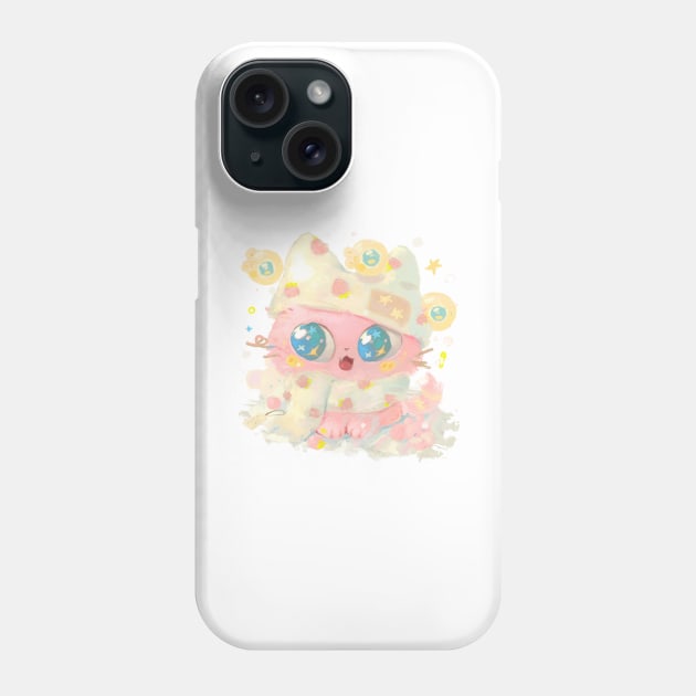 Strawberry Cat Phone Case by happyyu