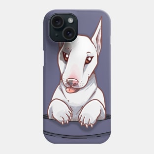 Pocket Cute Bull Terrier Dog Phone Case