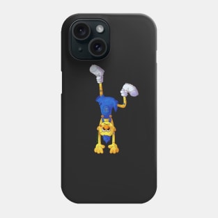 Yellow Guy Hanging Upside Down Phone Case