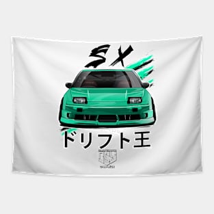 180SX S13 Drift Spec (Turquoise) [ OSY Graphics] Tapestry