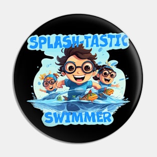 Splash-tastic Swimmer Pin