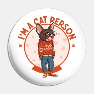 Im A Cat Person Pin