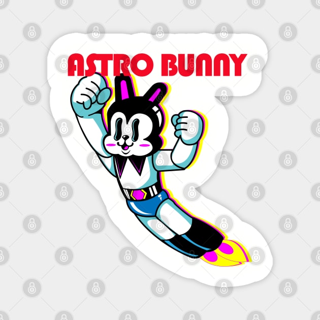 Astro bunny Magnet by TRYorDIE