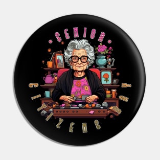 Senior Citizens Day Grandma Pin