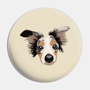 Disheveled puppy Pin