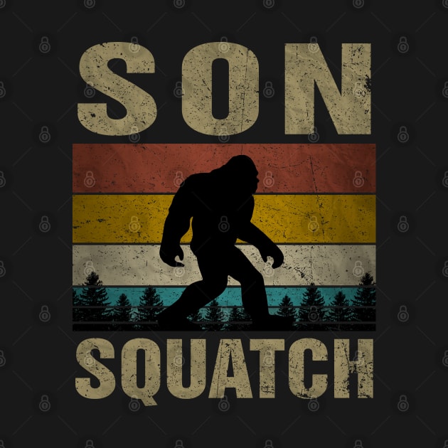 Son Squatch Bigfoot Son Sasquatch Yeti Family Matching by snnt