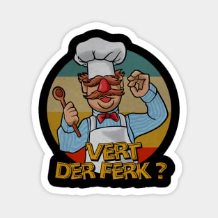 Vert der ferk retro vintage detail Magnet