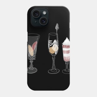 Ice cream in 1900 glasses Phone Case