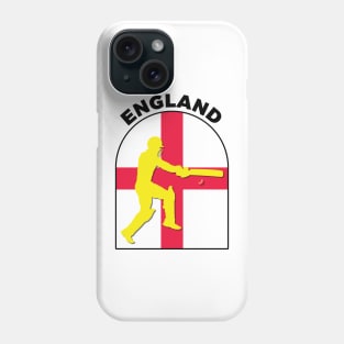 England Cricket Batsman England Flag Phone Case