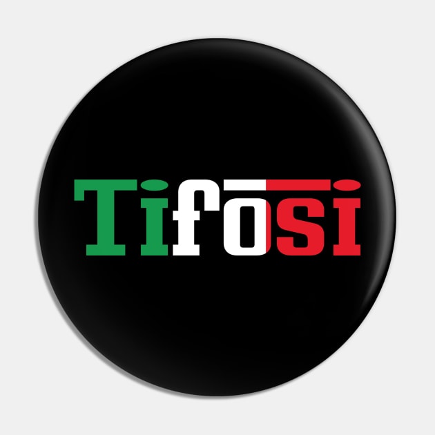 Tifosi - Italian Flag Pin by funkymonkeytees