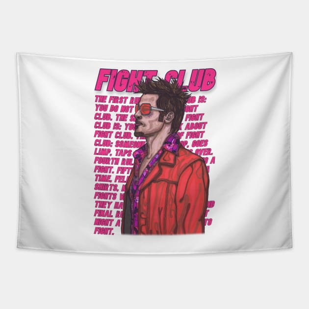 The Rules of Fight Club Tapestry by SpencerHart