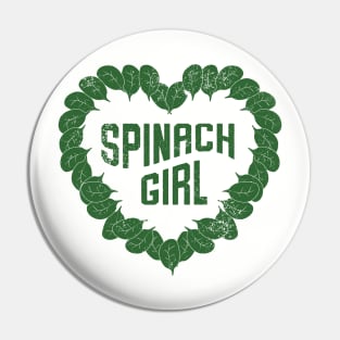 Spinach Girl Heart Of Green Pin