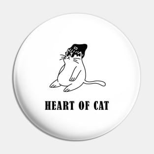 Heart of Cat Pin