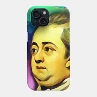 Edward Gibbon Colourful Portrait | Edward Gibbon Artwork 7 Phone Case