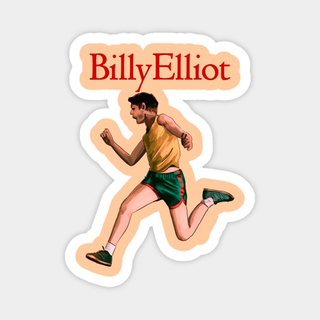 Billy Elliot jumping illustration by @axelrosito for @burrotees Magnet by burrotees