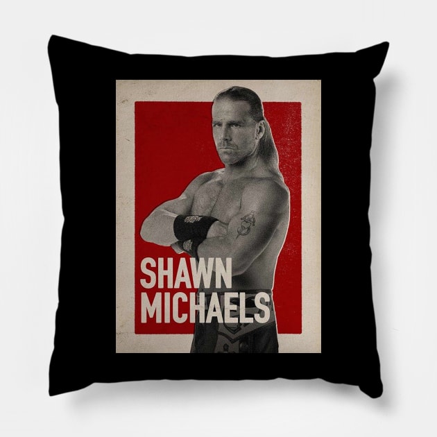 Shawn Michaels Vintage Pillow by nasib